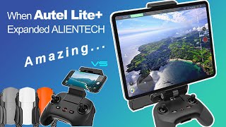 Amazing When the Autel LiteNano Controller Expanded to ALIENTECH Antenna with Tablet holder [upl. by Howell]