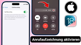 So aktivieren Sie die Anrufaufzeichnung auf dem iPhone iOS 18  Problem „Anrufaufzeichnung fehlt“ [upl. by Francoise265]