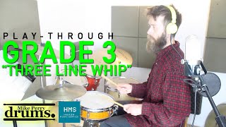 Three Line Whip  Grade 3 Drum Kit 2020  Trinity College London [upl. by Frederique643]