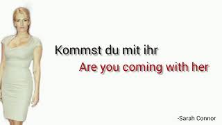 Kommst du mit ihr Sarah Connor  Learn German With Music English Lyrics [upl. by Beulah]