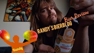 Randys Bierblog  Lindeboom Radler Mango 20 Bier Review [upl. by Rafaello]