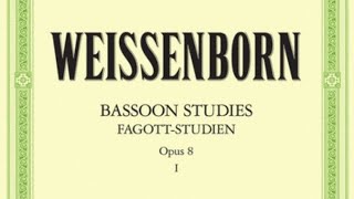 Easy Bassoon Método Julius Weissenborn  Introdução Lesson III FGHIJ [upl. by Hardin396]