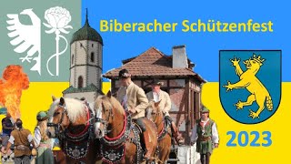 Biberacher Schützenfest 2023 Historischer  Festzug [upl. by Barlow547]