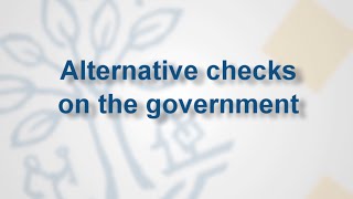 Anne Meuwese on alternative checks on the government [upl. by Plotkin]