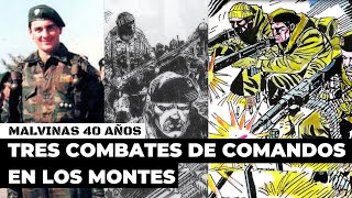 Malvinas  Tres combates de comandos en los montes [upl. by Mikkanen]