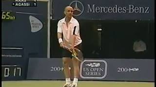 Haas vs Agassi Toronto 2004 [upl. by Odarbil]