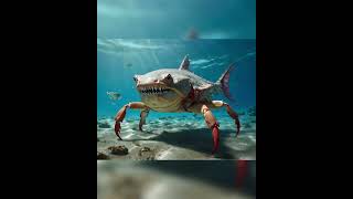 Shark vs crab hybrid ai hybridanimals [upl. by Bausch]