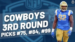 Cowboys Pick DT Odighizuwa DE Golston and CB Wright in Third Round  Livestream [upl. by Landau]