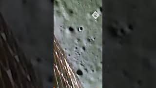 Footage of the moon captured by the Chandrayaan3 space lander [upl. by Cristian]