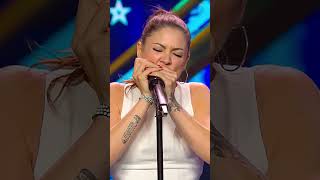 THIS IS UNBELIEVABLE HARMONICA PLYING IS NEXT LVL SHE IS A STAR  Spains Got Talent [upl. by Nodlehs]