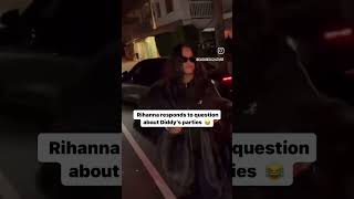 Paparazzi ask Rihanna about Diddy [upl. by Hairas]