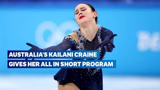 ⛸ Incredible Performance by Kailani Craine  Short Program Highlights  Figure Skating Beijing 2022 [upl. by Janka]