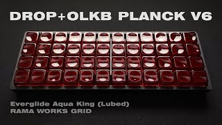 DROPOLKB PLANCK V6  Everglide Aqua King  RAMA WORKS® GRID [upl. by Rhys]