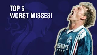 Top 5 Worst Misses in Scottish Football [upl. by Faye]