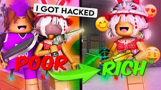 I HACKED My GIRLFRIEND And Made Her RICH 😍 Murder Mystery 2 [upl. by Klenk]