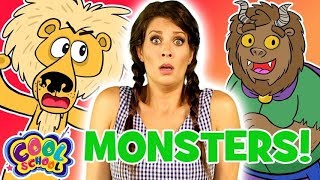 😱 Ms Booksy Meets Monsters 😱 Story Time with Ms Booksy  Cartoons for Kids [upl. by Black972]