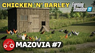 Harvesting Barley For Chicken Feed  Mazovia Farming Simulator 22 Timelapse Episode 7 [upl. by Nobile217]