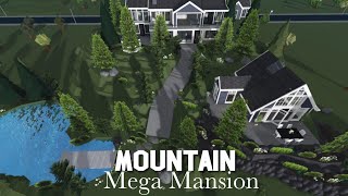 Mountain MEGA Mansion Bloxburg Speedbuild [upl. by Gonsalve343]