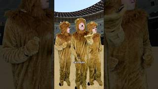 Christians in the Colosseum 🦁 comedy history shorts [upl. by Aihsemek]