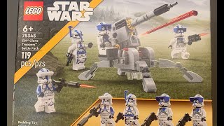 LEGO 501st Clone Troopers™ Battle Pack 75345 Timelapse Build amp Review [upl. by Ynttirb]