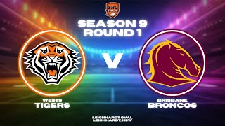 Tigers vs Broncos  Season 9 Round 1  SRL [upl. by Remat961]