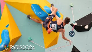 Great Britains Toby Roberts scales his way to mens combined gold  Paris Olympics  NBC Sports [upl. by Tsui]