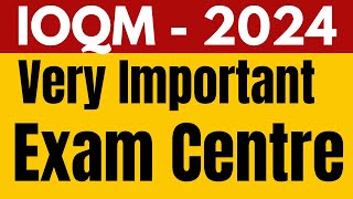 Very Important Information  IOQM 2024 Admit Card and Exam Centre  Dont Miss This [upl. by Ephraim]