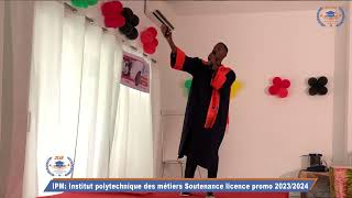 Institut polytechnique des métiers Soutenance licence promo 2023 SOULEYMANE DIALLO [upl. by Helli975]