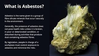 Asbestos Awareness ELearning [upl. by Theurich]