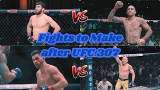 Fights to make after UFC 307 [upl. by Gautious]