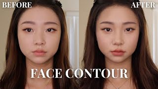 뚜렷한 얼굴 쉐이딩 FACE SHAPE DEFINING CONTOUR  MAKEUP TUTORIAL [upl. by Adamson]