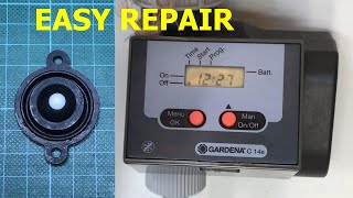 Gardena Irrigation timer leaking repair DIY Fix  diaphragm replacement [upl. by Hertha]