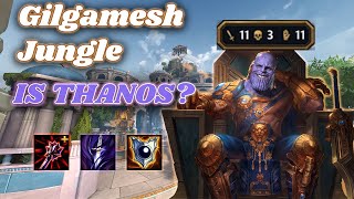 GILGAMESH JUNGLE CAN 1V9 WITH THIS quotTHANOSquot BUILD Smite Ranked Conquest Gilgamesh Jungle [upl. by Crista]