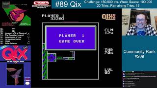 NES Countdown  89 Qix Abridged [upl. by Adao92]