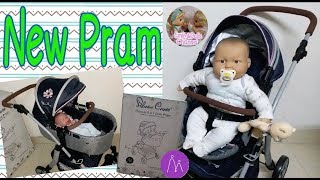 Dolls Stroller Review Unboxing Silver Cross Pioneer 5 In 1 Dolls Pram amp Pushchair With Baby Marcus [upl. by Liew]