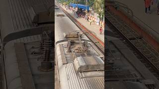 ⚡️⚠️ Local Train Pantograph Top View From Over Bridge indianrailways pantograph shorts trending [upl. by Ycrad]