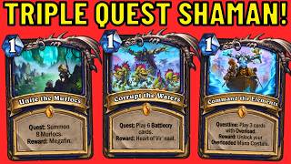 Triple Quest Shaman WITHOUT Playing Whizbang [upl. by Trude]