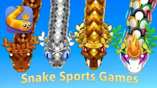 HOW TO UNLOCK ALL 4 Snake Sports Games skins  snakeio Olympia Skin [upl. by Philemon]