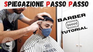 Come tagliare i capelli UOMO Sfumatura  Ciuffo BARBER TUTORIAL DETTAGLIATO Tagliare amp Sfoltire [upl. by Eiuqnimod]