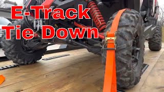 How To Install ETrack  Best Way To Tie Down Your ATV  Side By Side [upl. by Ruhtracm944]