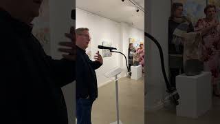 Chris Orchard shares inspiring poetic interpretations at Colin Pennock amp Jeff Minchams opening [upl. by Buatti]