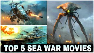 Top 5 Sea War Movies in Hindi Dubbed Hollywood Best Scifi Action Movies on YouTube [upl. by Moriah]