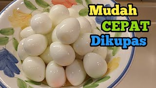 Cara Merebus Telur Puyuh agar mudah dikupas dan hasilnya mulus [upl. by Nohsav208]