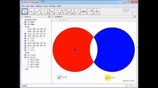 Geogebra Tutorial  Minus of Sets [upl. by Ahidam]