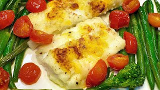 How to Make Easy Oven Baked Cod Fish Fillets  33 [upl. by Anal]