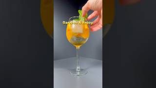 Peach Spritz 🍹how to make a delicious home made Spritz Recipe in the comments 👇 spritz [upl. by Roberson]