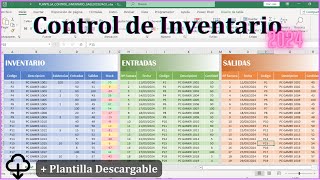 🚀🚀como hacer un control de inventario en Excel 2024🚀🚀 [upl. by Aerdnu]