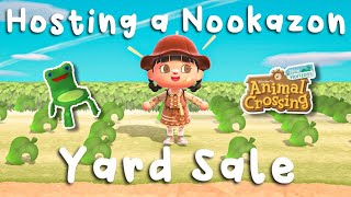 Hosting a Nookazon Yard Sale with a TWISTAnimal Crossing New Horizons [upl. by Aecila]