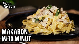 Legendarny MAKARON w 10 MINUT Przepis na FETTUCCINE ALFREDO z kurczakiem  Pascal Brodnicki [upl. by Eugenie]