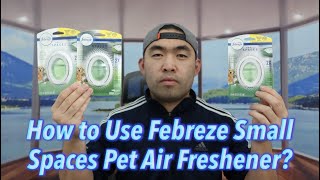 How to Use Febreze Small Spaces Pet Air Freshener [upl. by Nettirb]